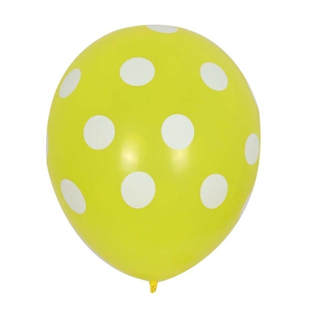 10pcs 12 Inch 30cm Dot Balloons Black White Pink Yellow Blue Red Orange Purple - Yellow - Asia Sell