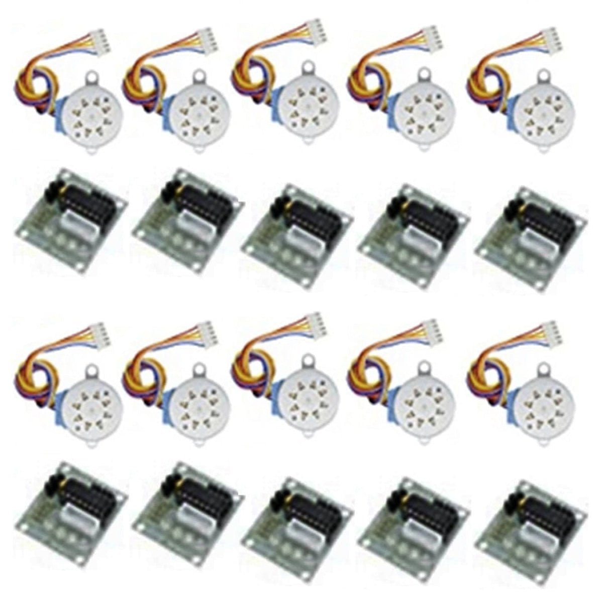10pcs 12V 4 Phase Stepper Motor 28BYJ-48 Driver Test Module Board - - Asia Sell