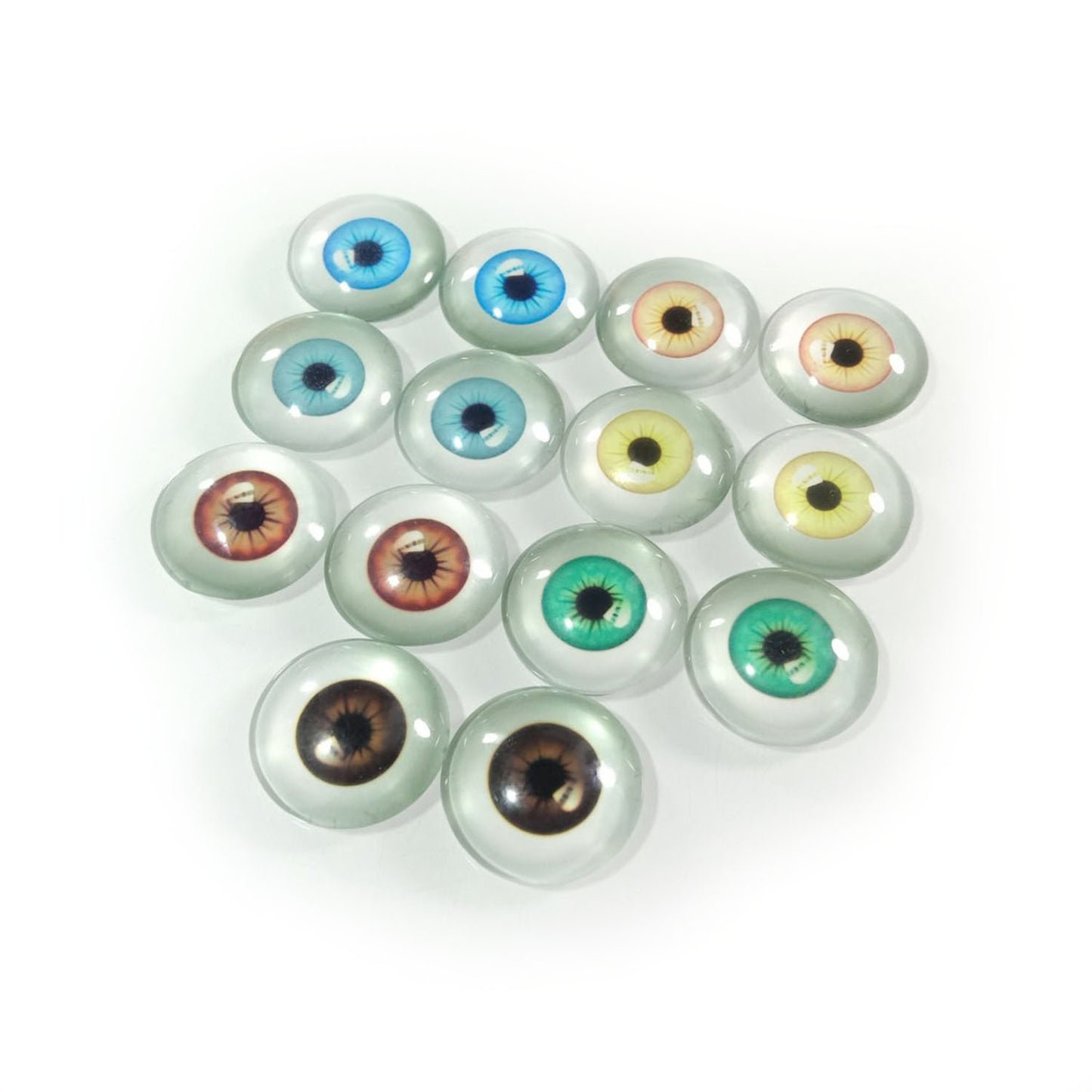 10pcs 20mm Glass Eyes Cabochons Dolls Human Eyes Animal Eye Accessories Dragon - Mixed - Asia Sell