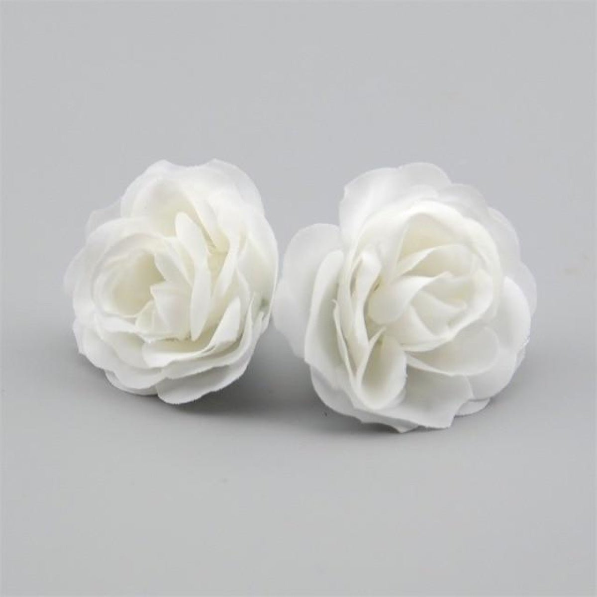 10pcs 2.5cm Mini Rose Cloth Artificial Flower For Wedding Party Home Decorations - White - Asia Sell