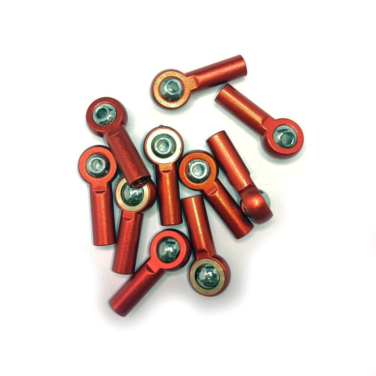 10pcs 26mm Link End Holder M4 Ball Head Aluminium Tie Rod Red Clockwise - - Asia Sell
