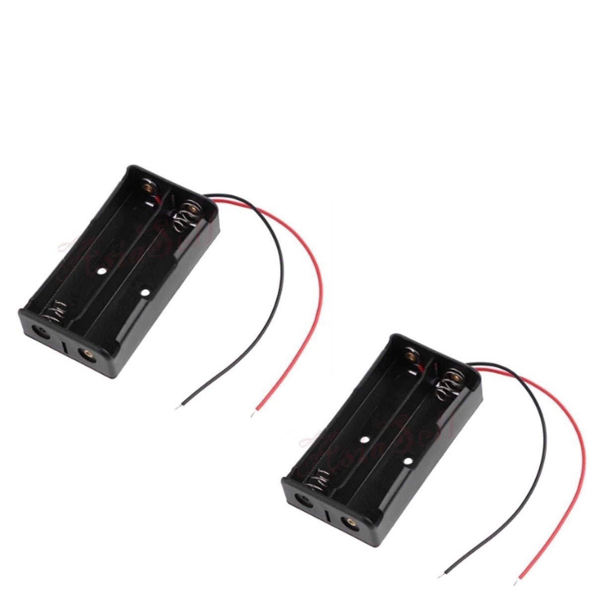 10pcs 2x18650 Battery Holder 3.7V 7.4V Storage Box Case Leads Wires - - Asia Sell
