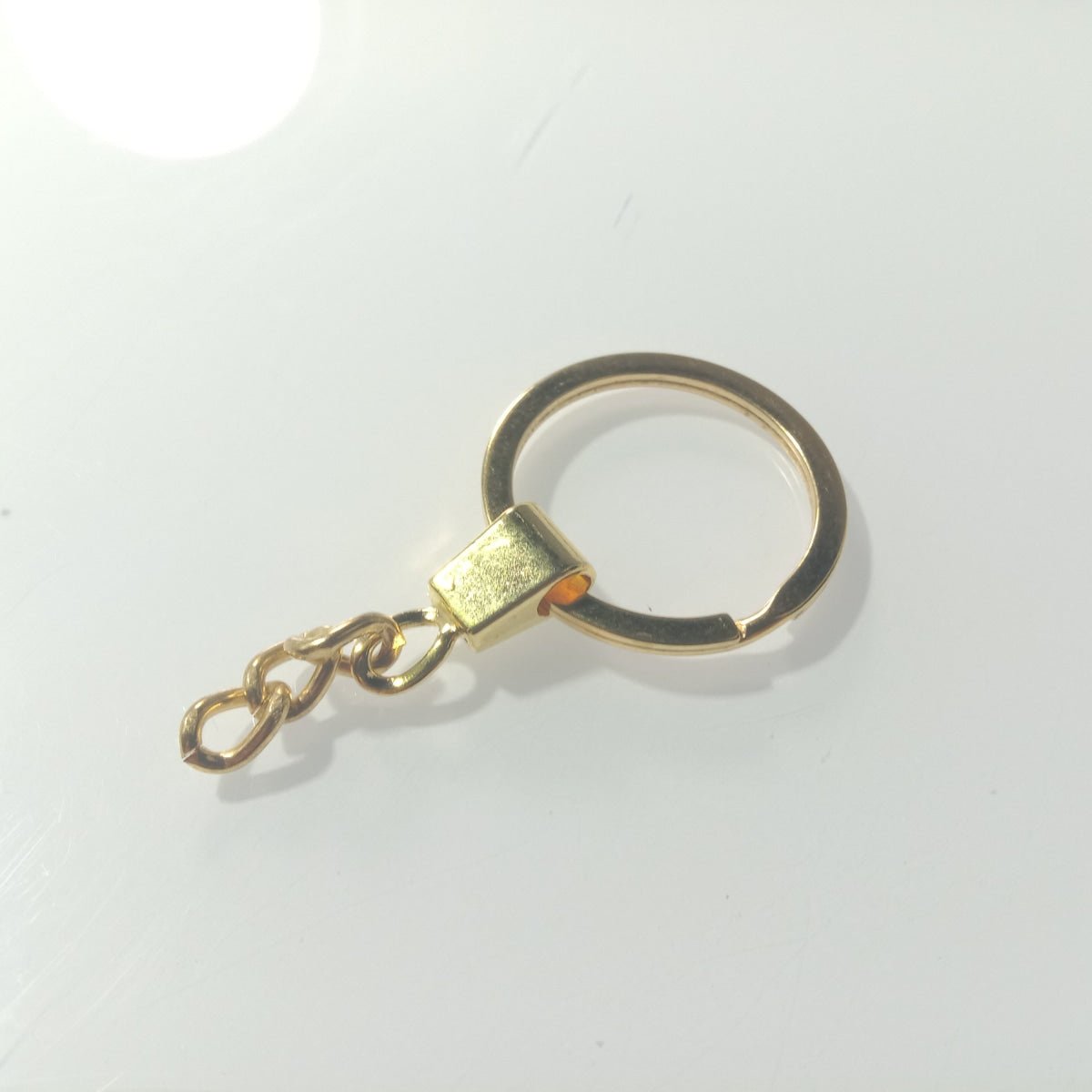 10pcs 30mm KC Gold Bronze Silver Rhodium Keyring Keychain Split Ring Chain Key Rings Key Chains - Gold - Asia Sell