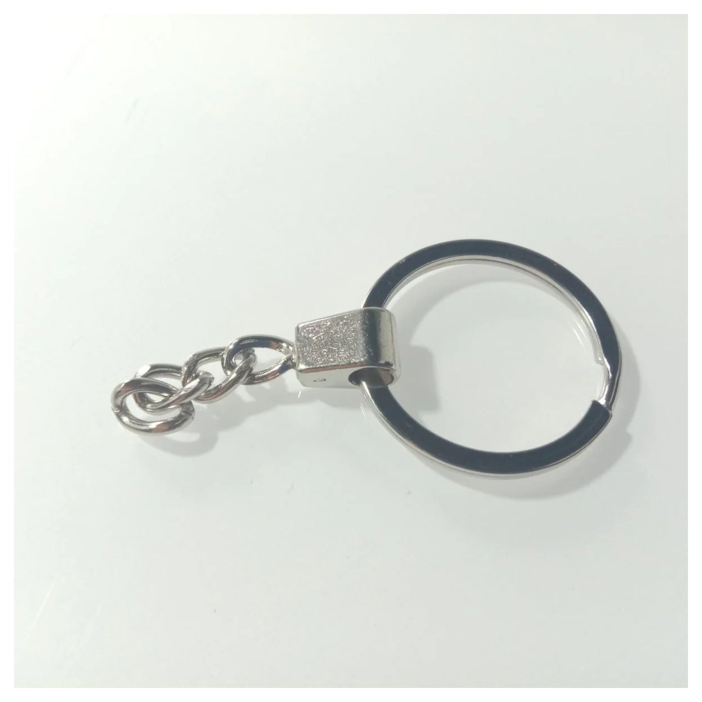10pcs 30mm KC Gold Bronze Silver Rhodium Keyring Keychain Split Ring Chain Key Rings Key Chains - Rhodium - Asia Sell