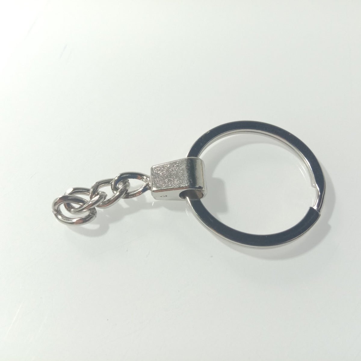 10pcs 30mm KC Gold Bronze Silver Rhodium Keyring Keychain Split Ring Chain Key Rings Key Chains - Rhodium - - Asia Sell