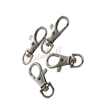 10pcs 30mm/36mm Lobster Clasp Swivel Trigger Clips Snap Hooks Key Ring Keychain Bag Keyring - 36mm - - Asia Sell