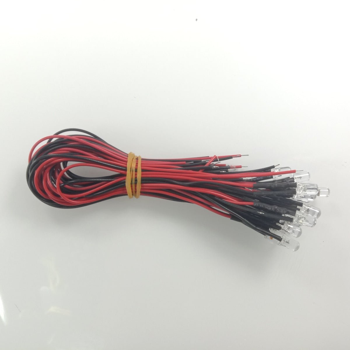 10pcs 3.4V-12V 5mm RED LEDs Wired Pre-Soldered Cables 8000MCD Car/Boat Light - - Asia Sell