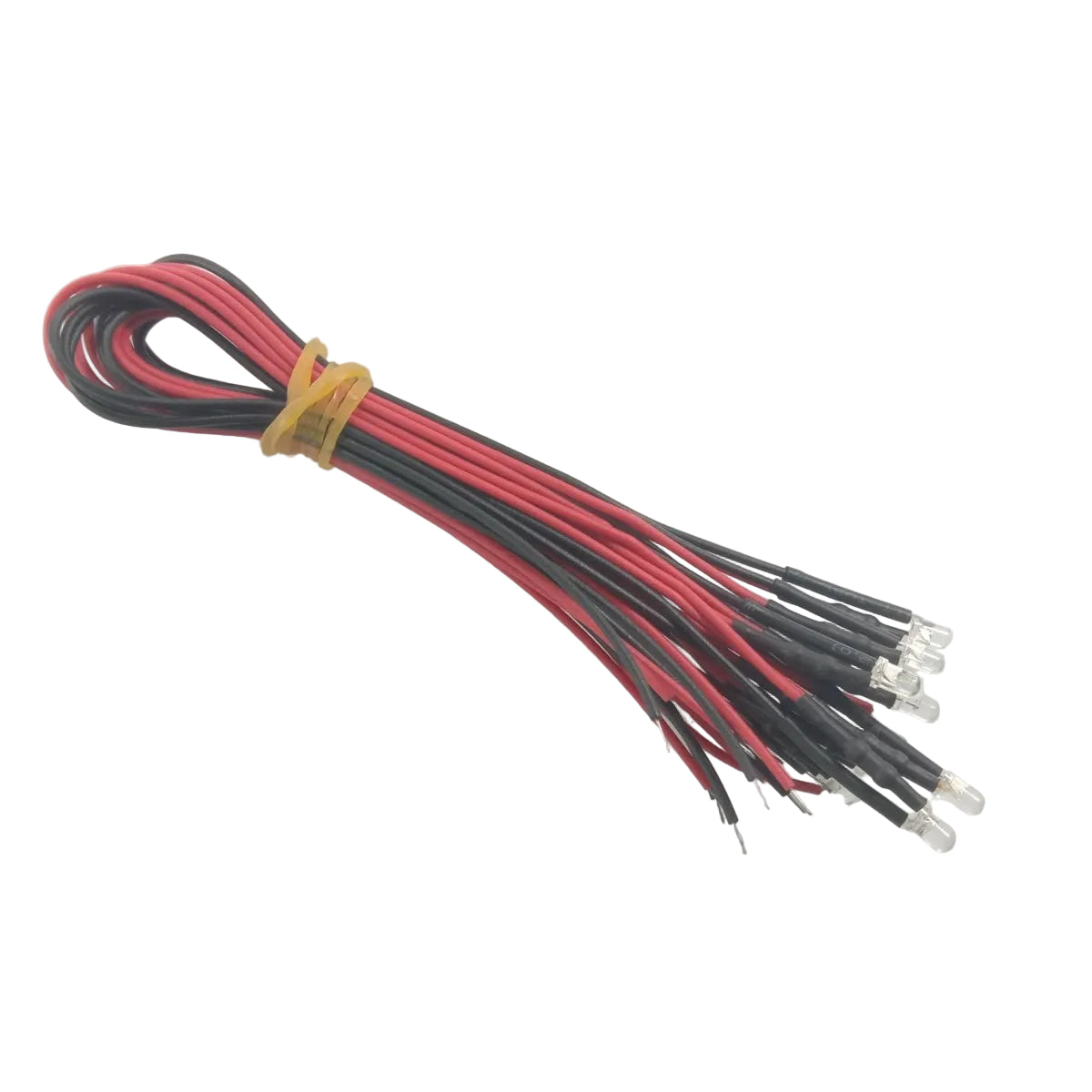 10pcs 3mm 12V Wired LEDs White Blue Green UV Red Yellow Pink Cables Orange LED - UV - Asia Sell