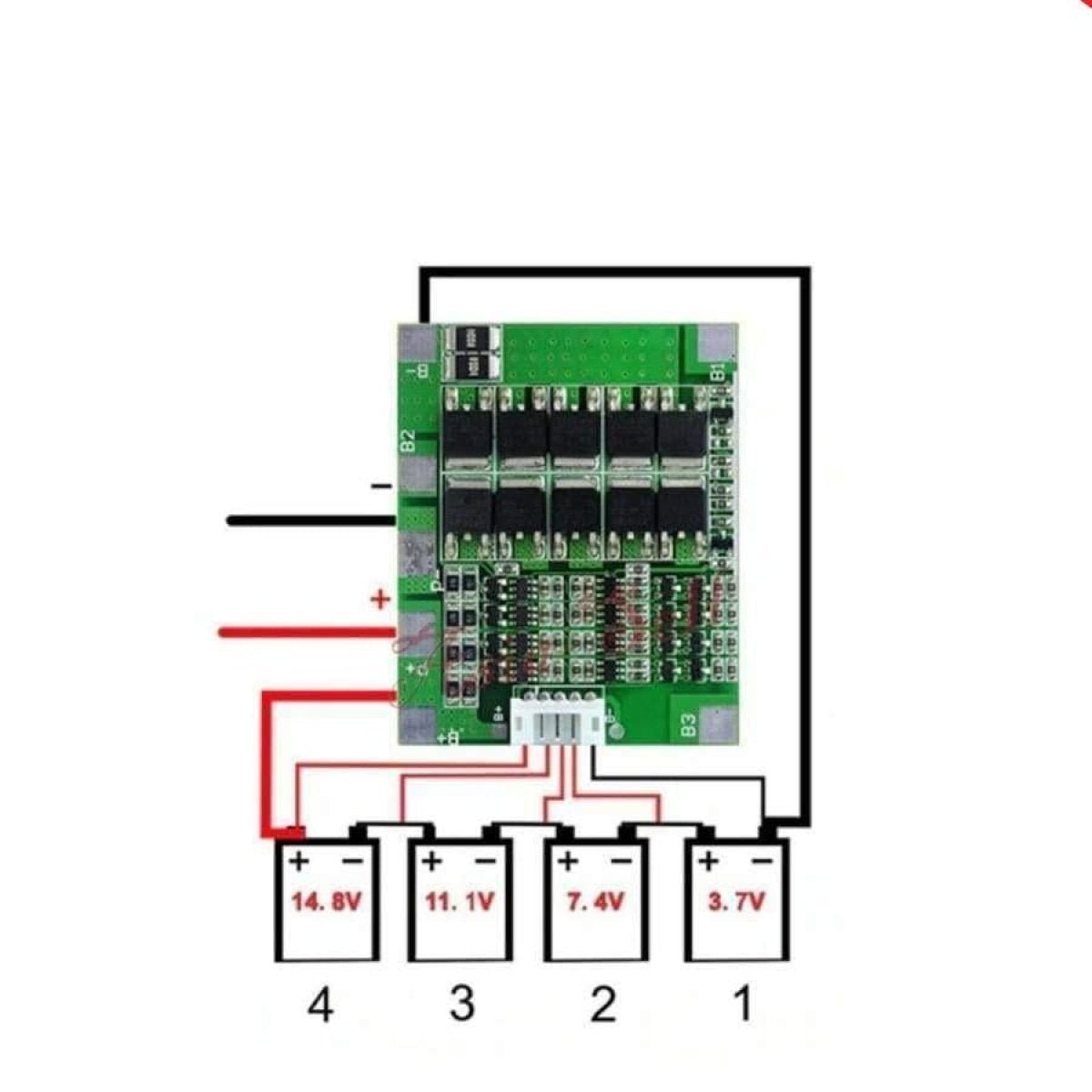 10pcs 4S 30A 14.8V Li-Ion Lithium Battery 18650 Charger BMS Balance Protection - - Asia Sell
