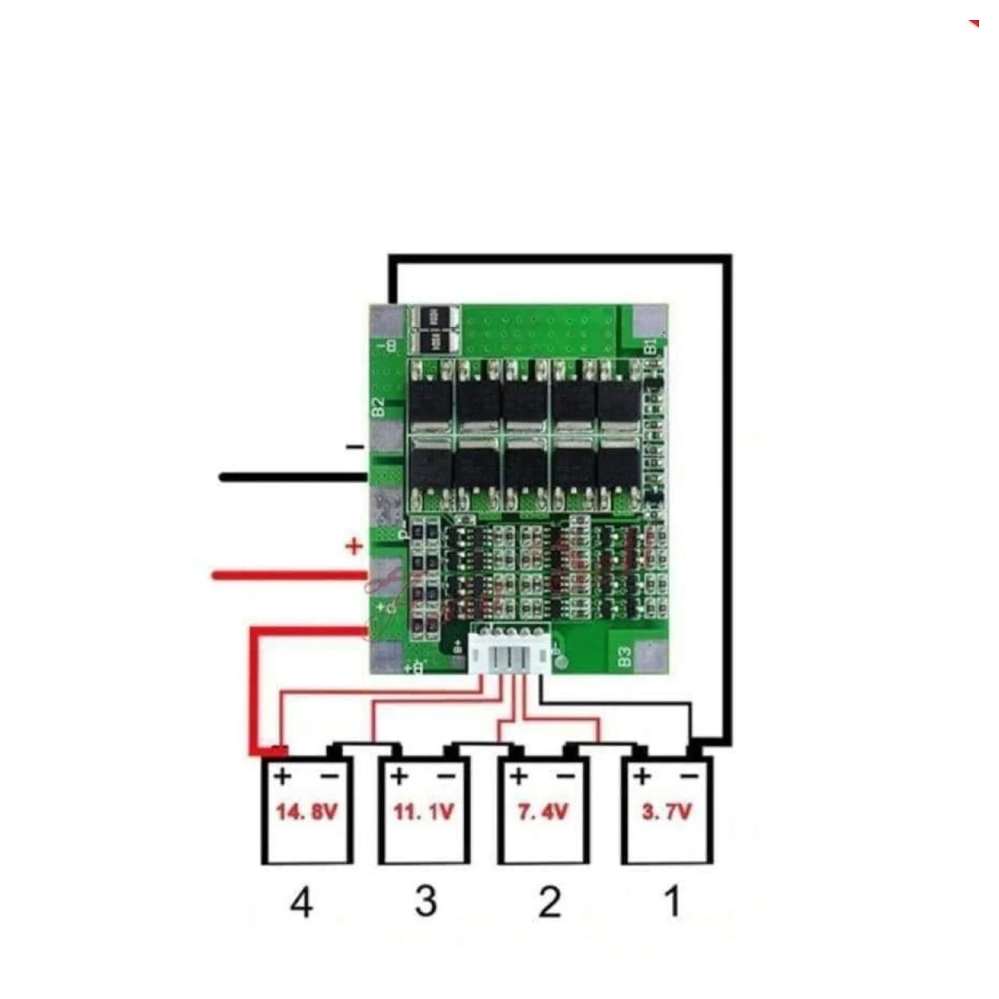 10pcs 4S 30A 14.8V Li-Ion Lithium Battery 18650 Charger BMS Balance Protection - - Asia Sell