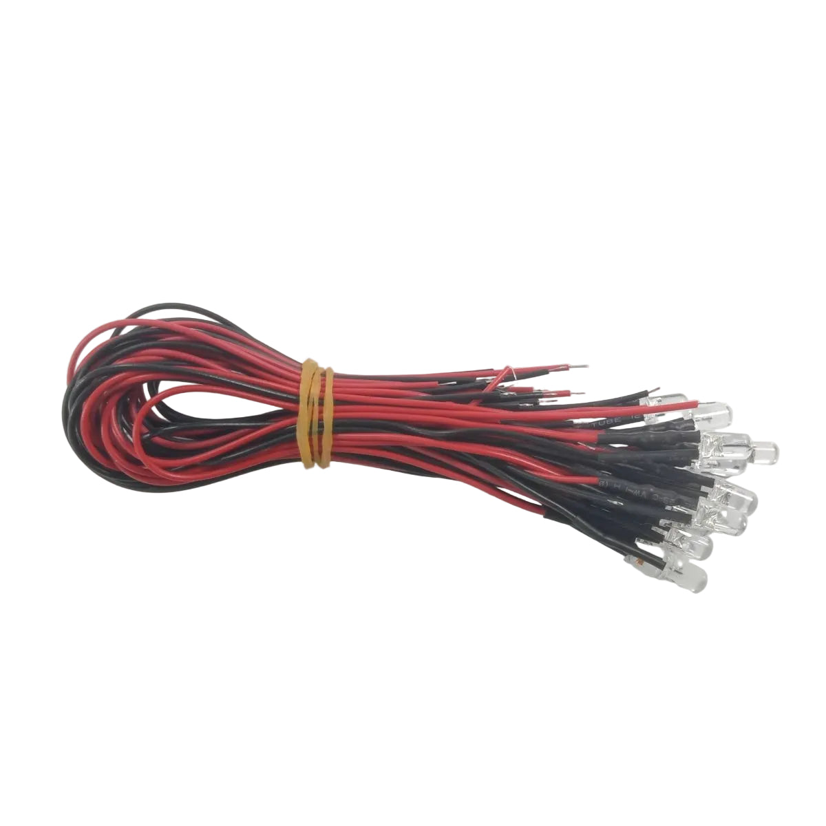 10pcs 5mm 12V Wired LEDs White Blue Green UV Red Yellow Pink Cables 8000MCD LED - UV - Asia Sell