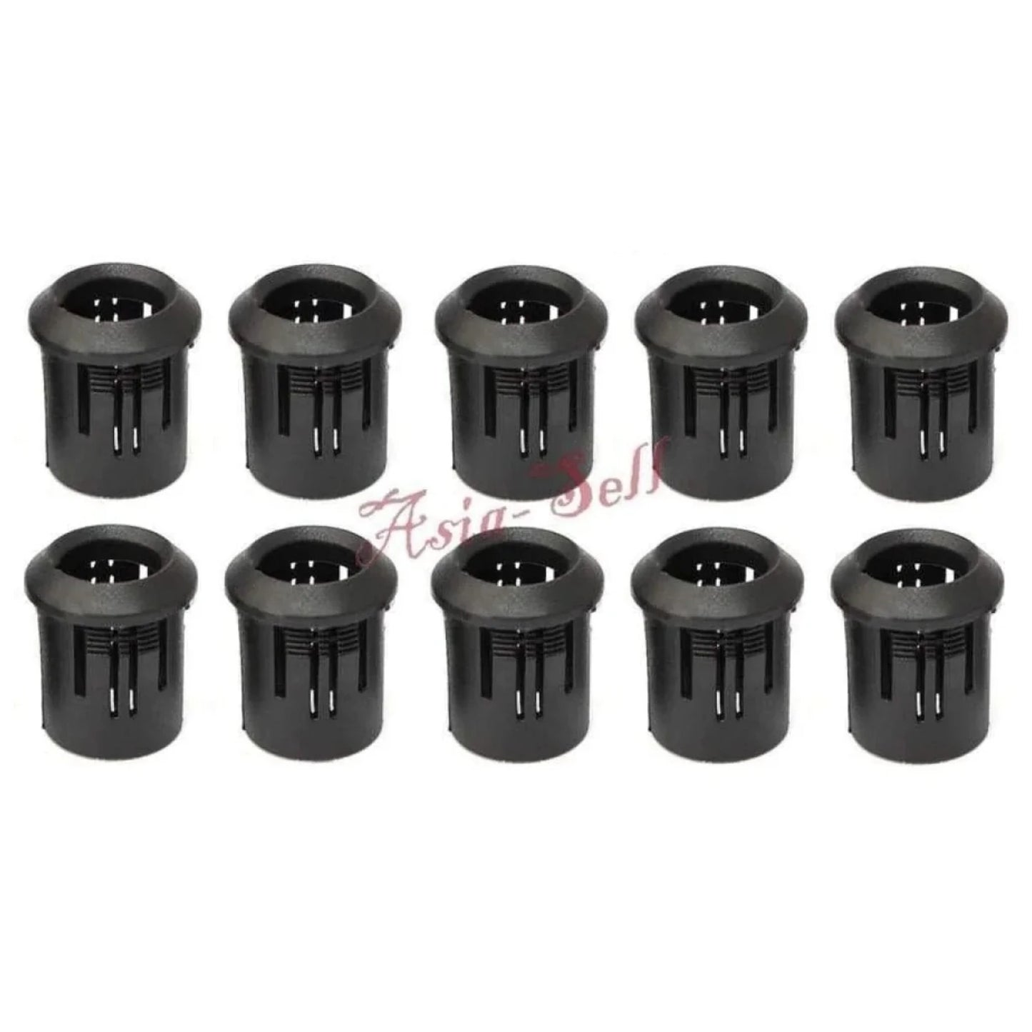 10pcs 8mm Black Plastic LED Holder Bezel Surround Case Cup Mounting F8 - - Asia Sell