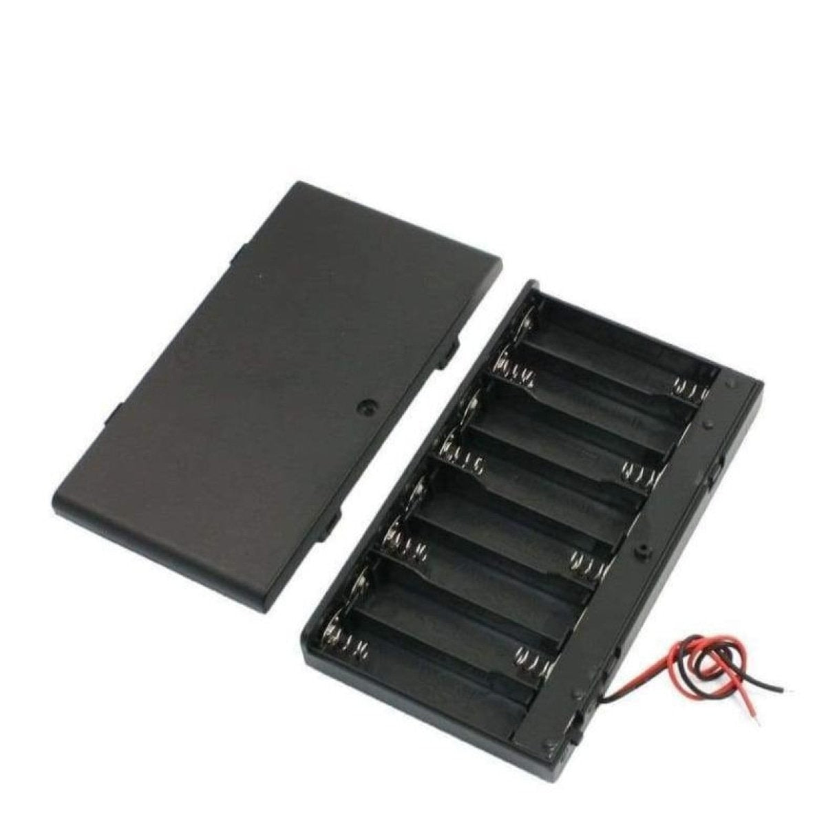 10pcs 8xAA Battery Holder Case 8x1.5V 12V Box Storage Switch Lid Cover 8 x AA - - Asia Sell