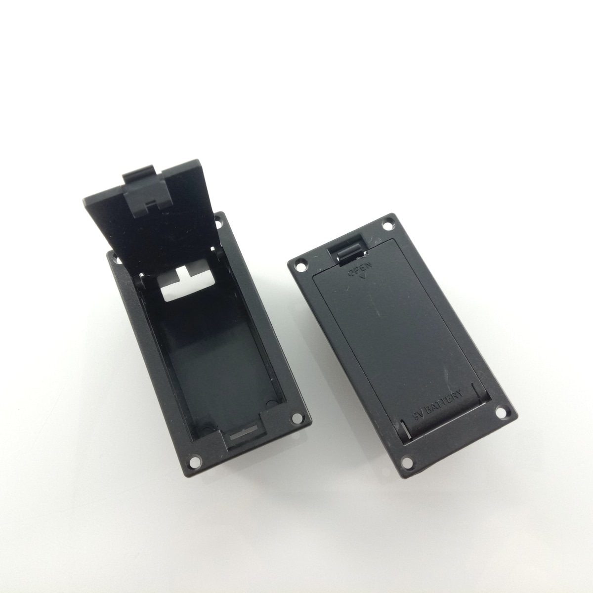 10pcs 9V Battery Holders Swing Snap Lid Box Holder with Clips - - Asia Sell