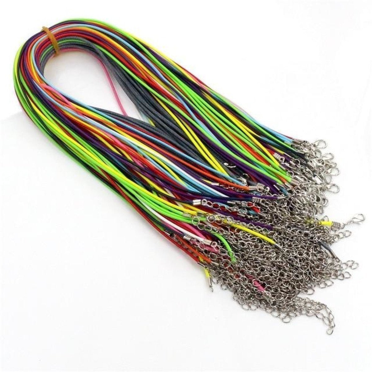 10pcs Adjustable Braided Rope Necklaces & Pendant Charms Findings Lobster Clasp String Cord 2mm - Mix - - Asia Sell