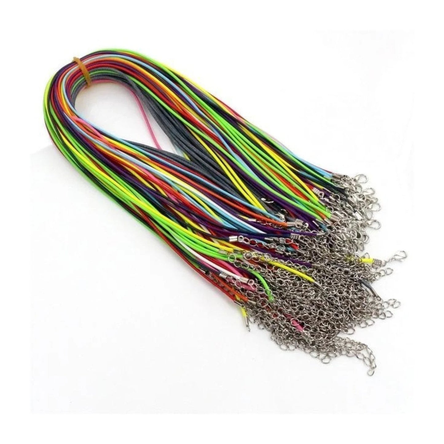 10pcs Adjustable Braided Rope Necklaces & Pendant Charms Findings Lobster Clasp String Cord 2mm - Mix - Asia Sell