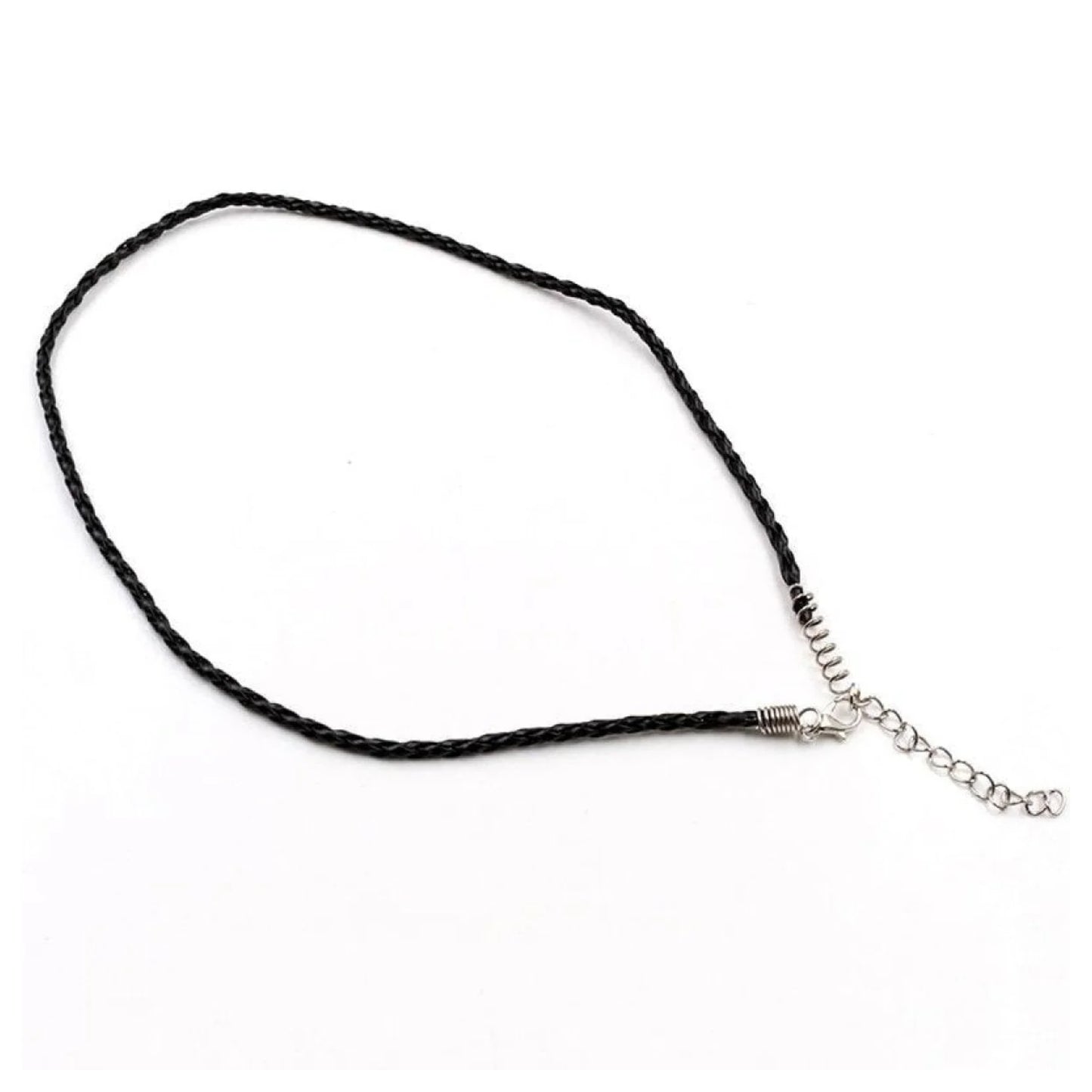 10pcs Braided Rope Necklaces & Pendant Charms Findings Lobster Clasp String Cord 3mm Black - - Asia Sell