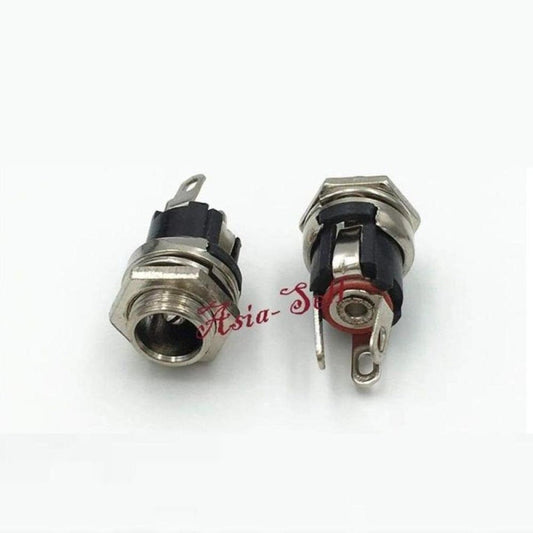 10pcs DC Power Charger Plug 5.5mmx2.1mm Jack Socket Female Panel Mount Connector - Asia Sell