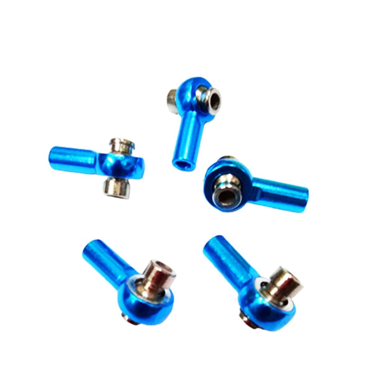 10pcs M3 Ball Head Aluminium Steering Link End Holder Tie Rod 26mm - Blue M3 - Asia Sell