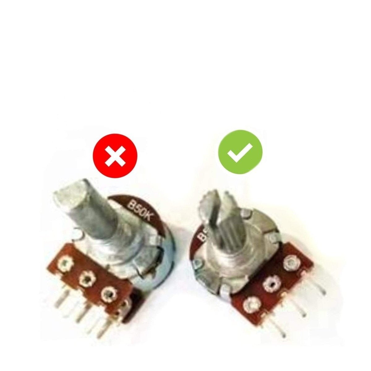 10pcs Rotary Encoder Knobs Potentiometer 6mm Shaft Volume Control Knob - A - Asia Sell