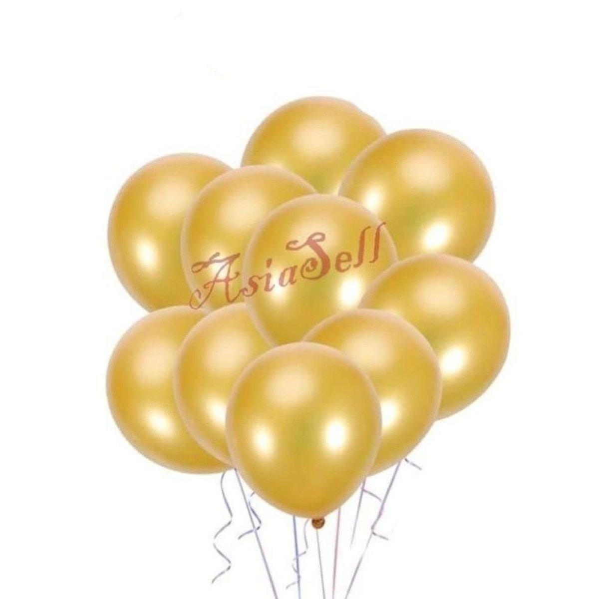 10pcs Round Matte Gold Balloons Birthday Wedding Party Baby Shower Balloon - - Asia Sell