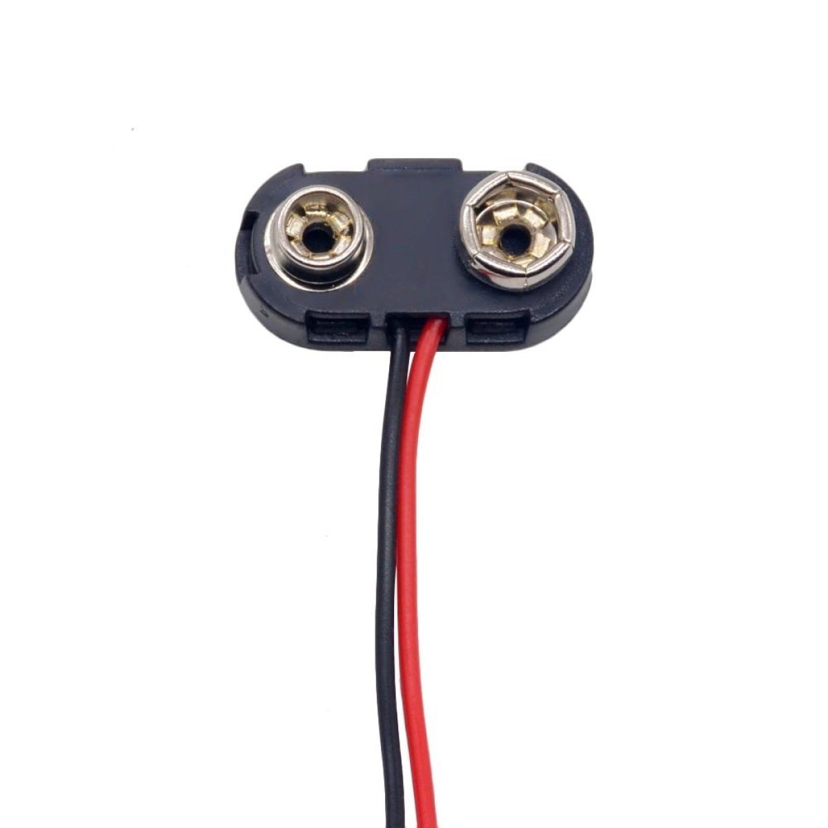 10pcs Snap on 9V Battery Holder Clip 15cm Cable Lead Hard Shell - Solid no Plug - Asia Sell