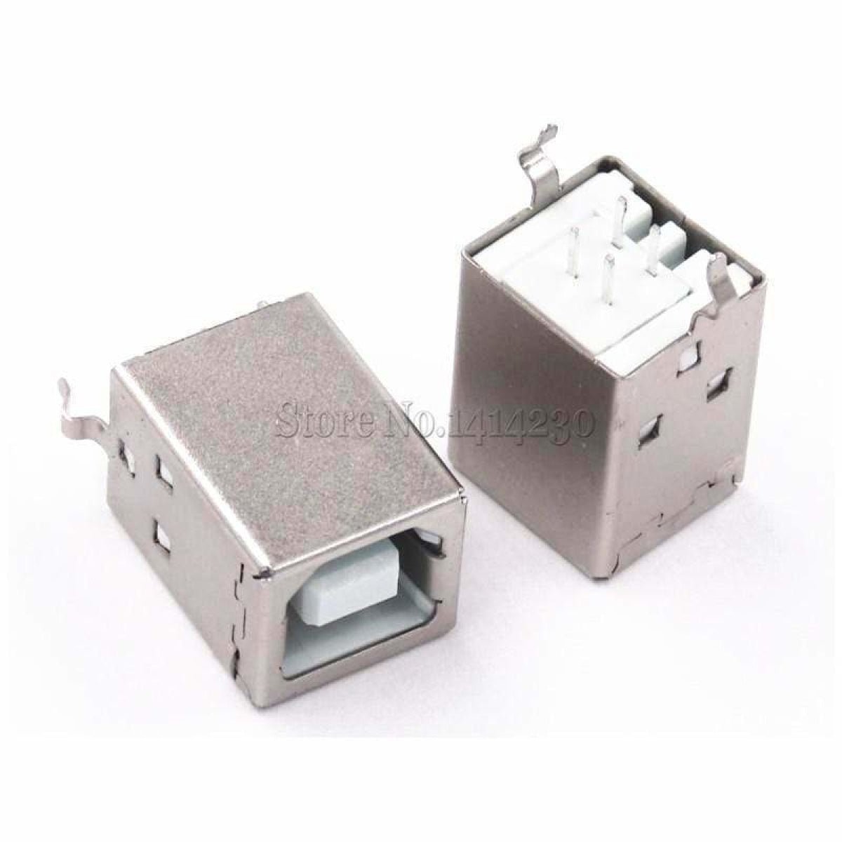 10pcs Square USB Socket USB B Type Female 180 Degree PCB Connector Printer Data - - Asia Sell