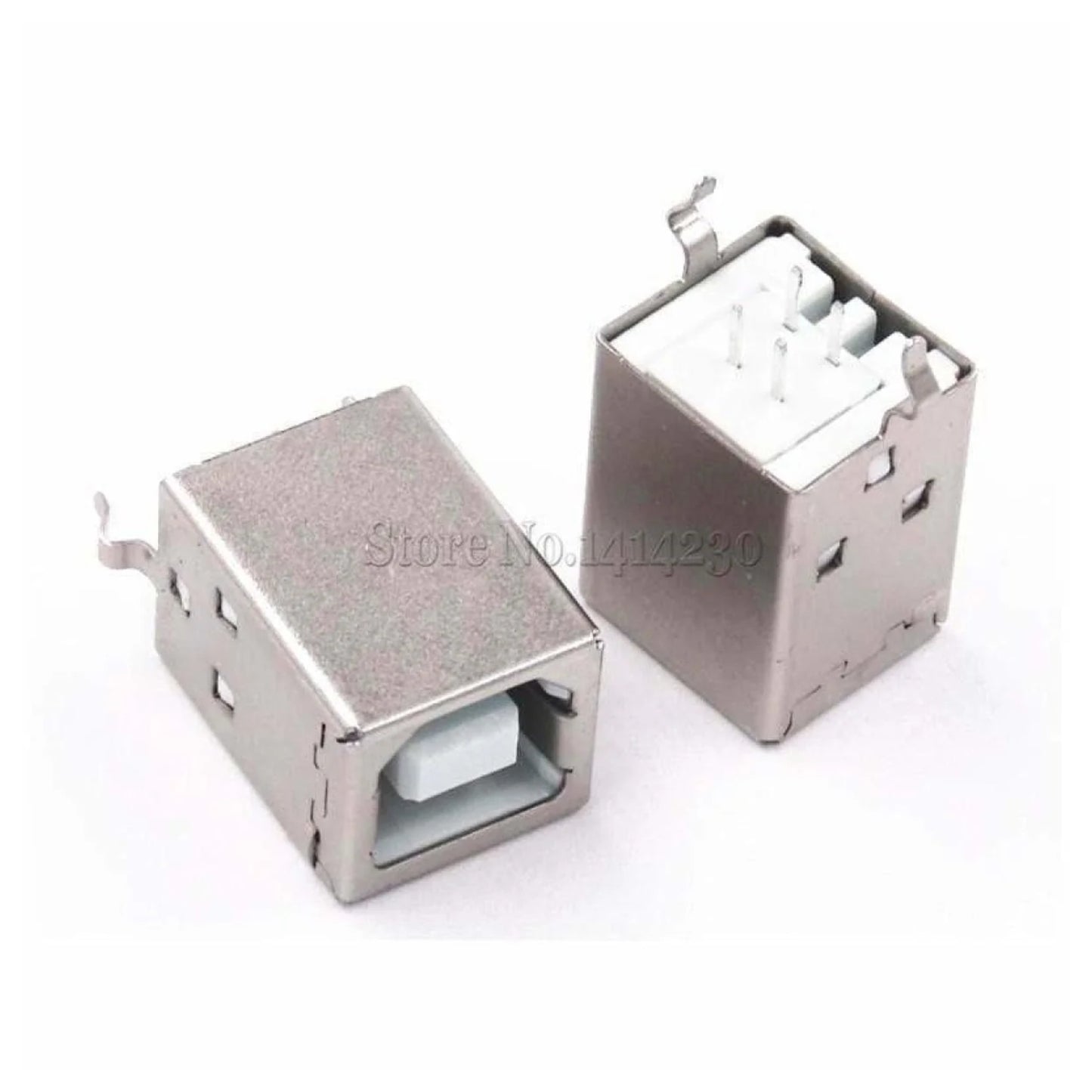 10pcs Square USB Socket USB B Type Female 180 Degree PCB Connector Printer Data - - Asia Sell