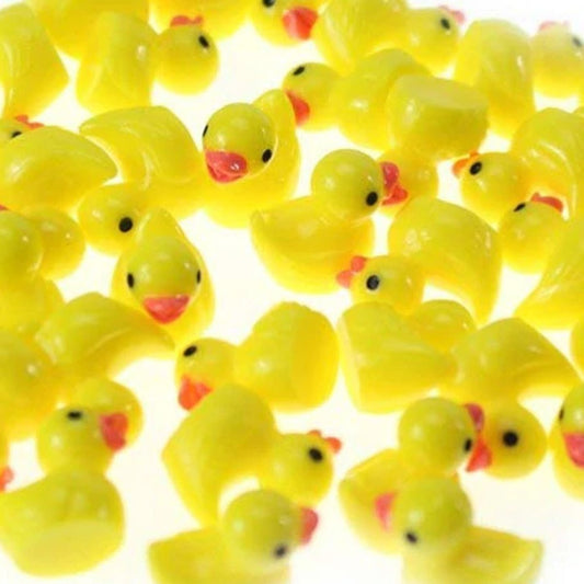10pcs Yellow Ducks Miniature Mini Garden Animal Figurines Toy Craft - Asia Sell