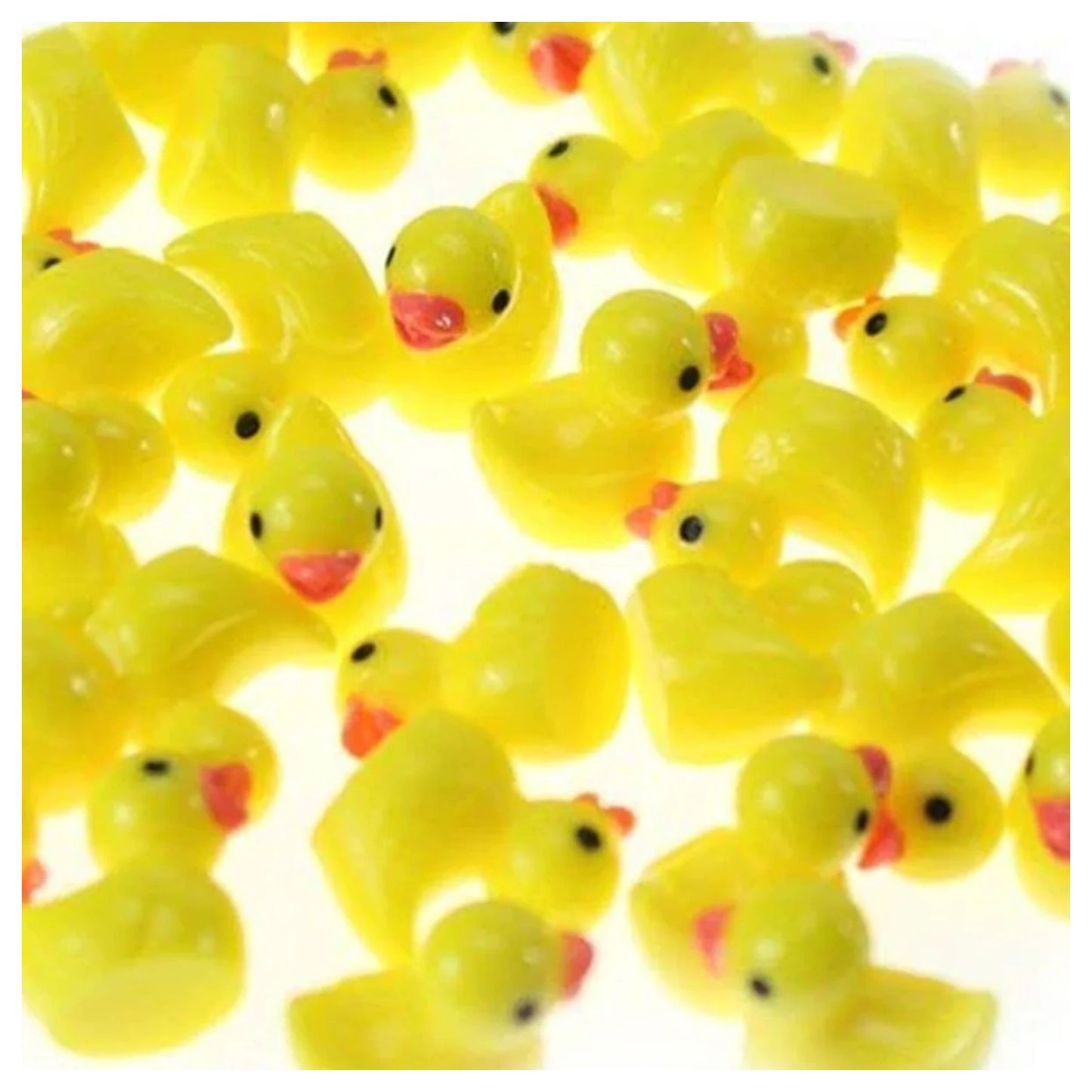 10pcs Yellow Ducks Miniature Mini Garden Animal Figurines Toy Craft - - Asia Sell