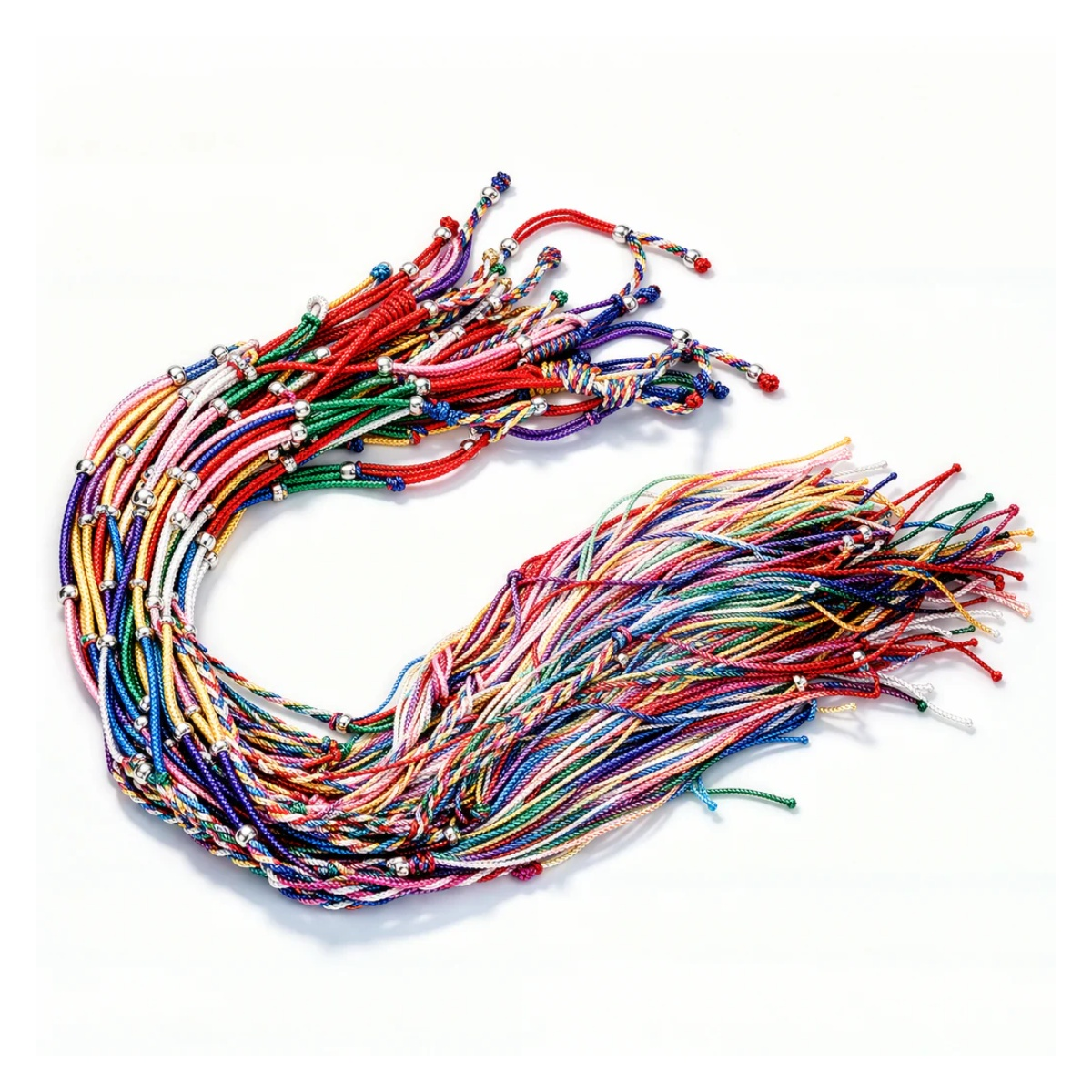 10pcs Friendship Cord Girls Gifts Rainbow Bracelet Rope Braided Bangle Bracelets Mixed Colour | Asia Sell