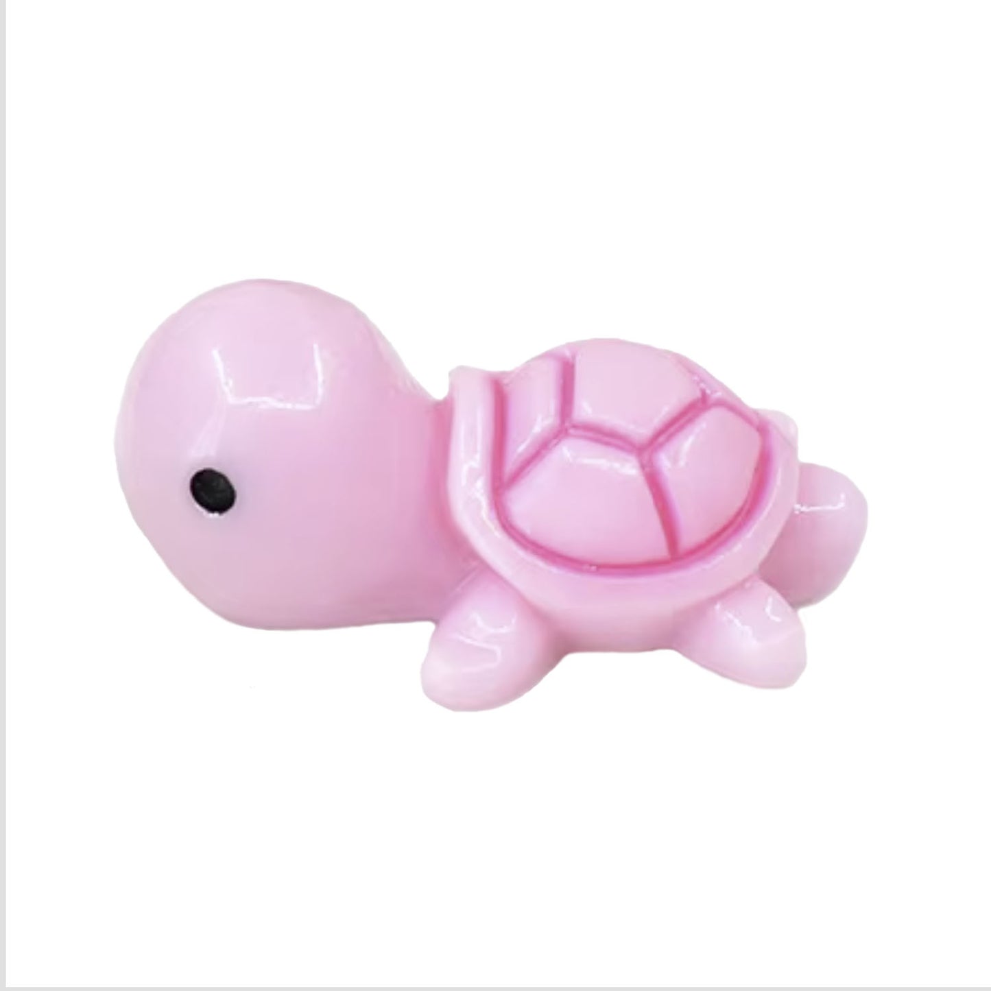 10pcs Mini Turtles Figurine Miniatures Mini Garden Animal Craft Toy | Light Pink Colour