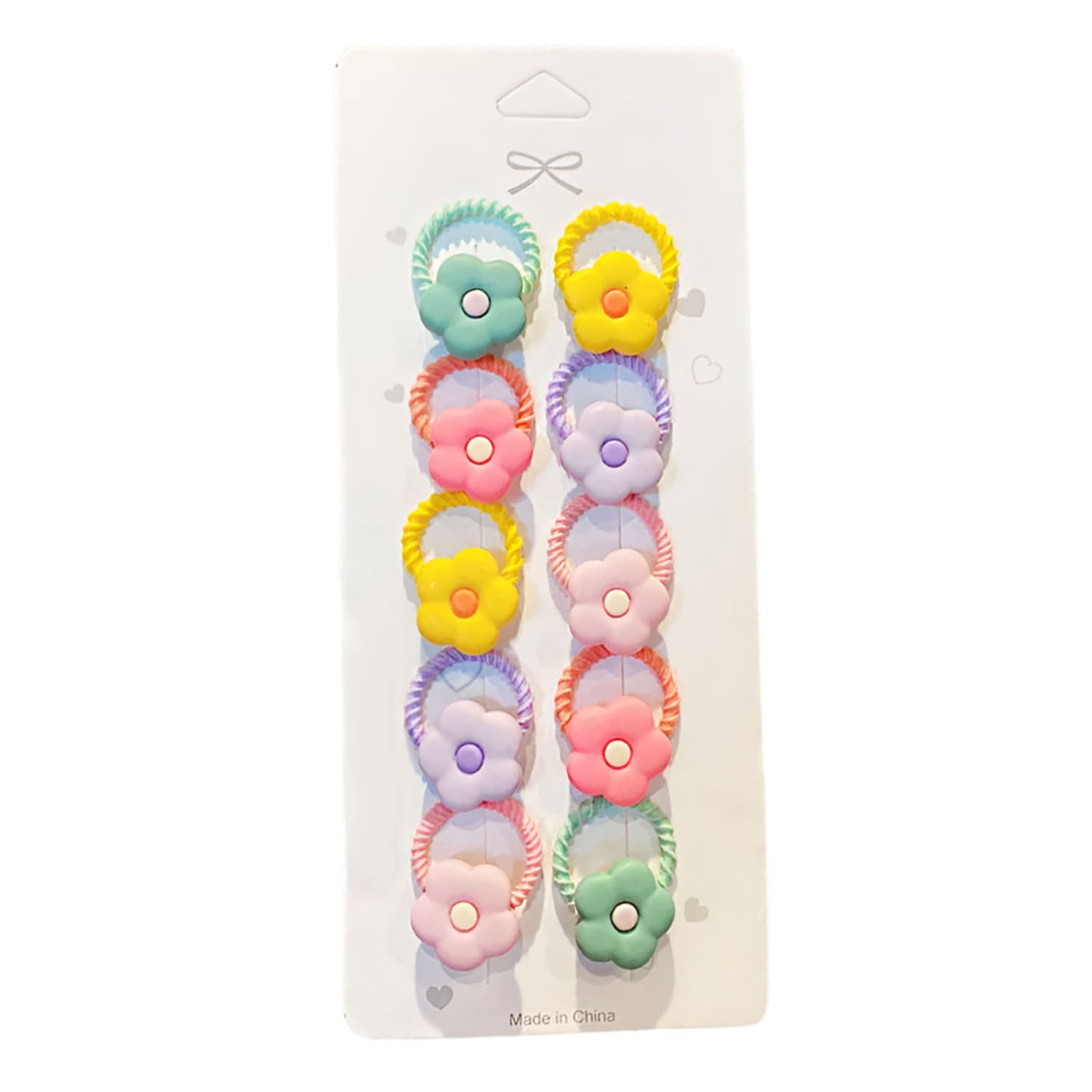 10pcs Set Girls Flower Small Elastic Hair Bands Kids Ponytail Hair Tie Accessories | Flowers | Asia Sell