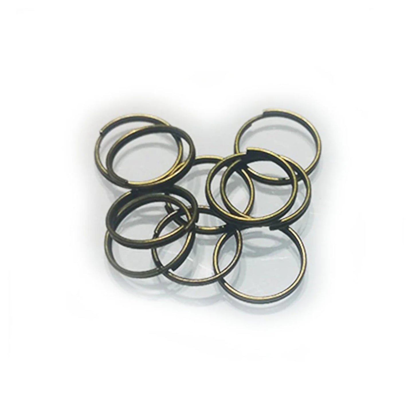 10x 12mm Bronze Split Key Rings Small Keyrings Double Loop Fashion Single Key - Asia Sell
