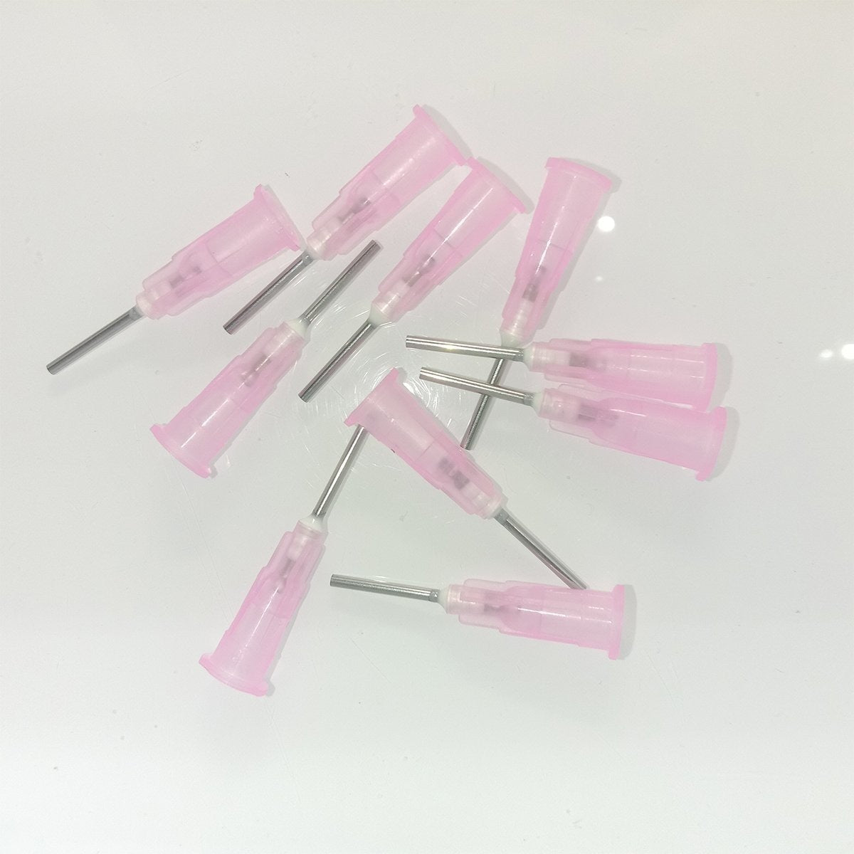 10x 14G 15G 16G 18G 19G 20G 21G 23G 25G 27G Dispensing Needle Tips S/S Glue Dispenser Needles 0.5" Tubing Length - 18G - Asia Sell