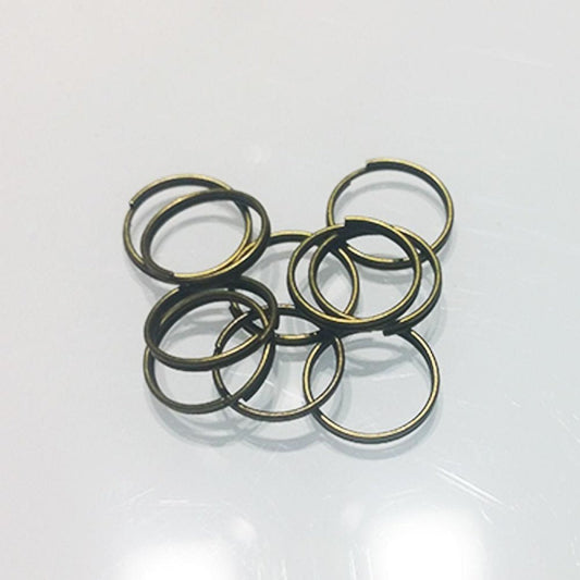 10x 6mm Bronze Split Key Rings Small Keyrings Double Loop Fashion Single Key - Asia Sell
