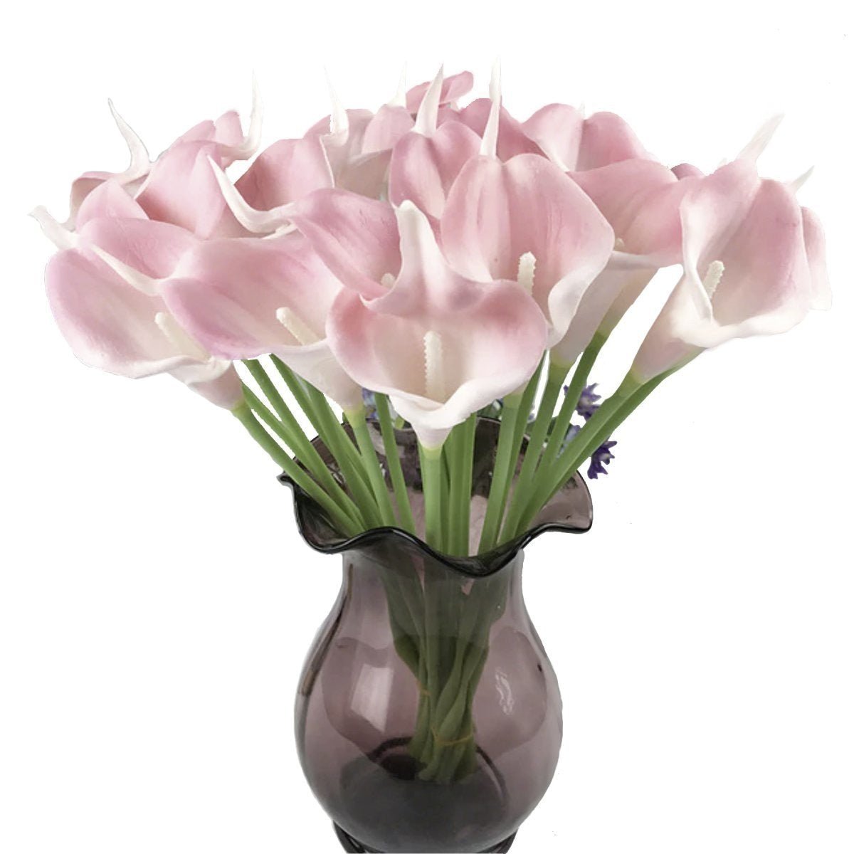 10x Artificial Lillies Flowers Bouquet Fake Lily Flower Wedding Bridal Decoration - Pink - Asia Sell