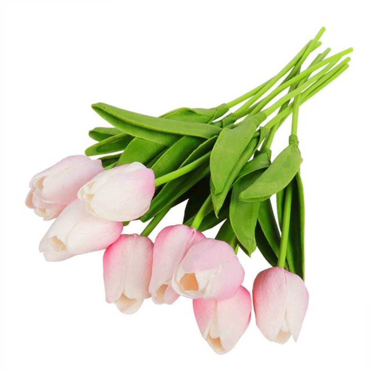 10x Artificial Tulips Flowers 35cm Stem Bouquet Fake Flower Wedding Bridal Decoration - Light Pink - Asia Sell