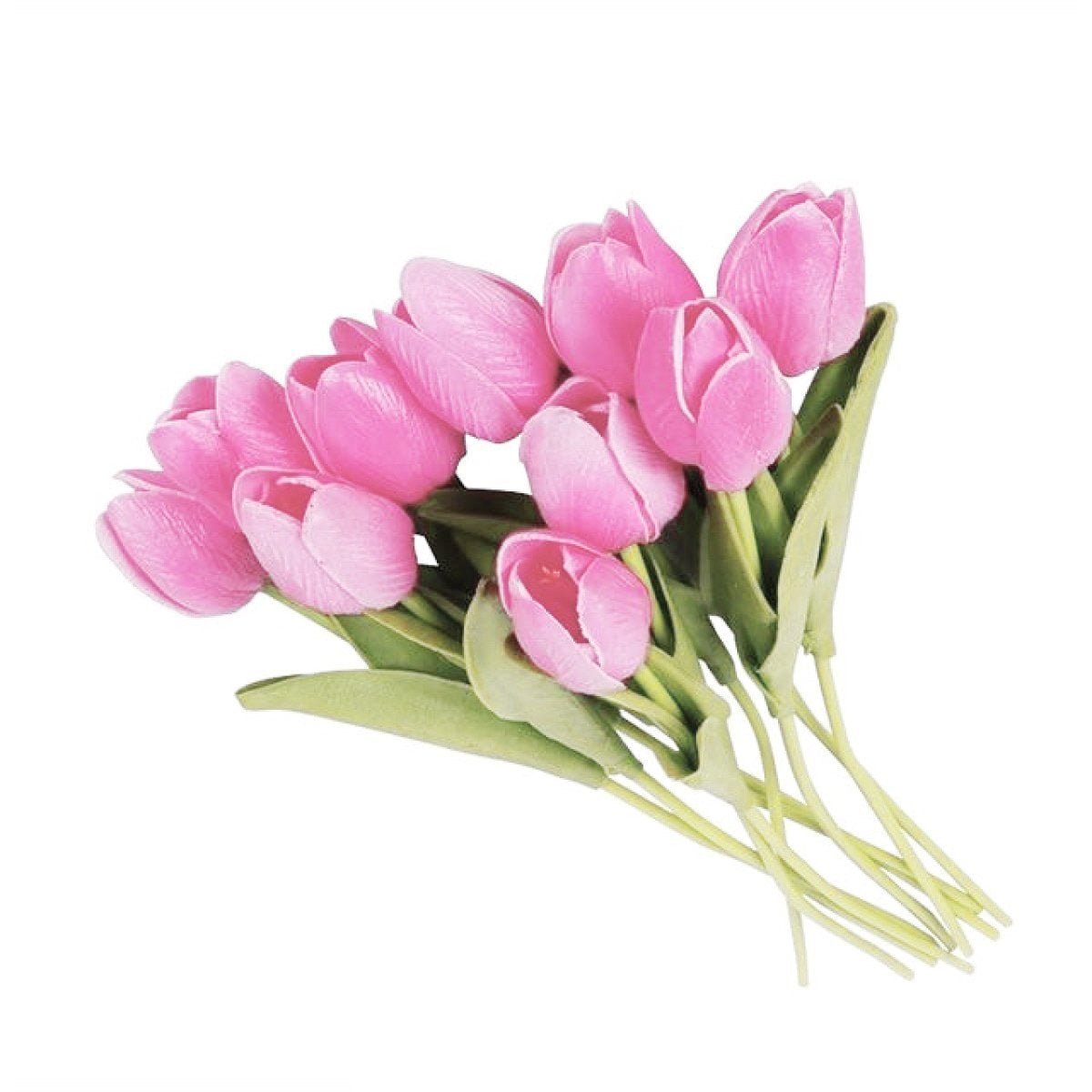 10x Artificial Tulips Flowers 35cm Stem Bouquet Fake Flower Wedding Bridal Decoration SET C - Pink - Asia Sell