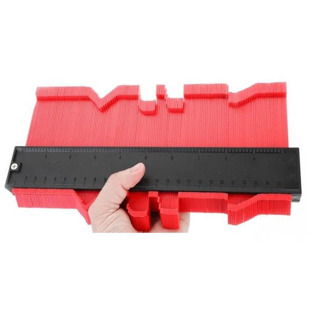 12-25cm Contour Shaping Profile Gauge Tiling Tiles Edge Shaping Wood Contour Ruler Tool - 25cm (Wider) - Asia Sell