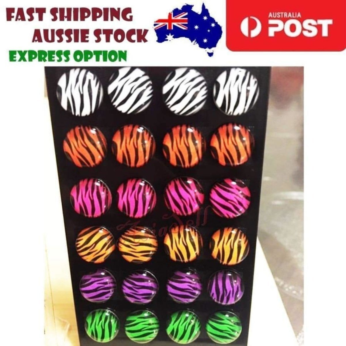 12 Pairs Cute Emoticon Smiley Face Furry Stud Earring Girls Fur Ball Earrings - Pattern - Asia Sell