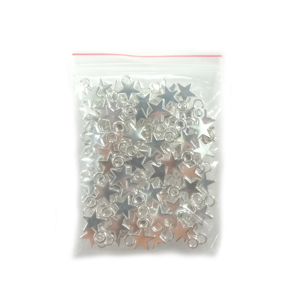 120pcs Stars Silver Gold Colour Tiny For Necklaces Bracelets Pendants Charms DIY - Silver - Asia Sell