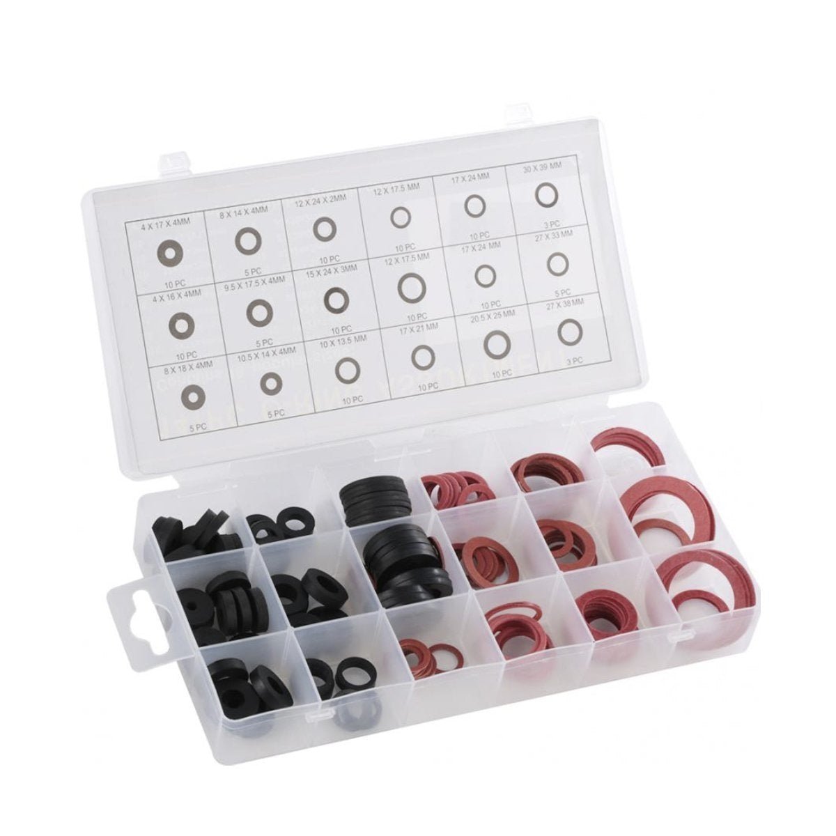 141pcs Rubber O Ring O-Ring Sealing Washers Flat Spacer Plumbing Gaskets Assortment Kit for Tap Air Cylinder Valve Seal Rings Tool - - Asia Sell
