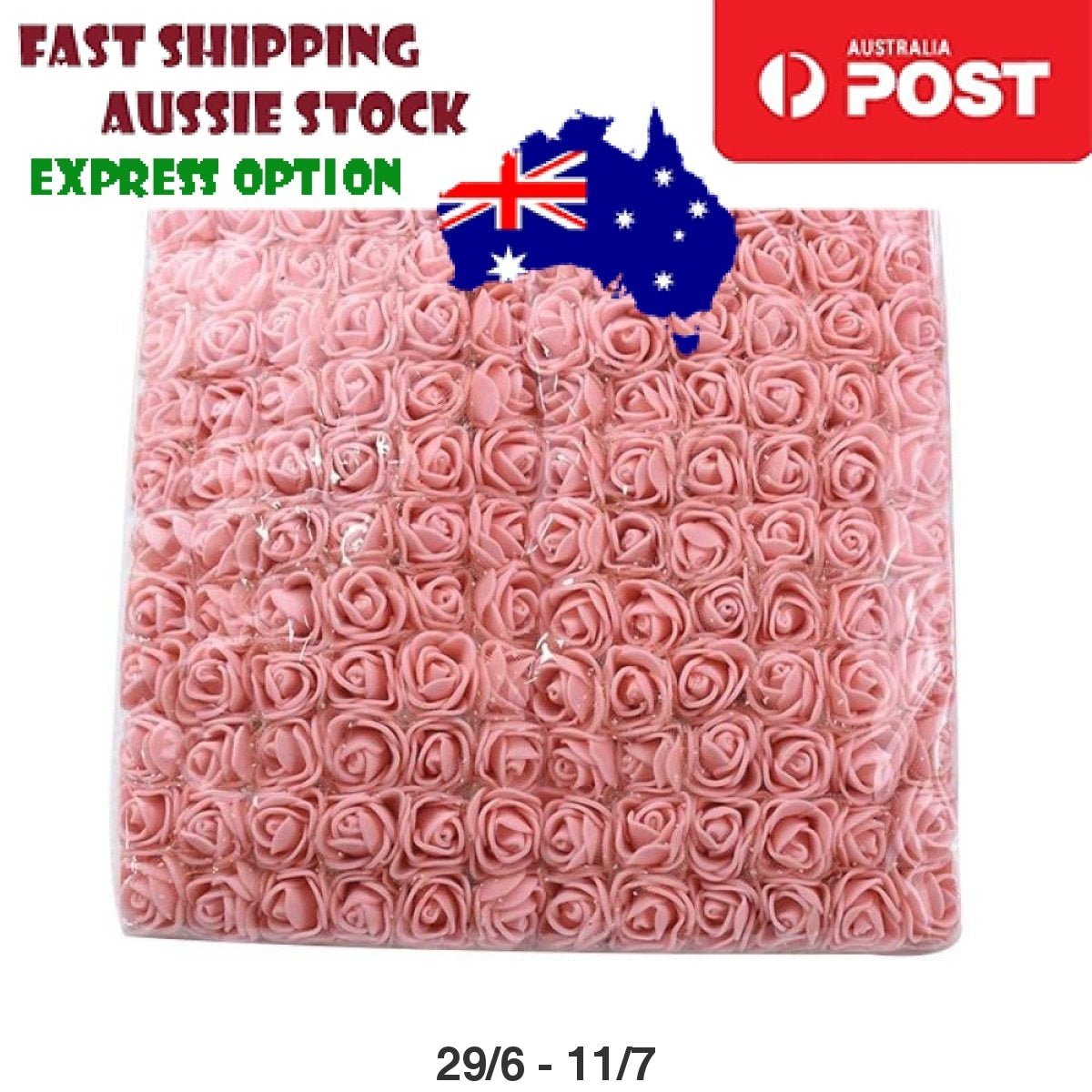 144pcs 2cm Artificial Flowers Decorative Flower Wreath Wedding Home - Pink - Asia Sell