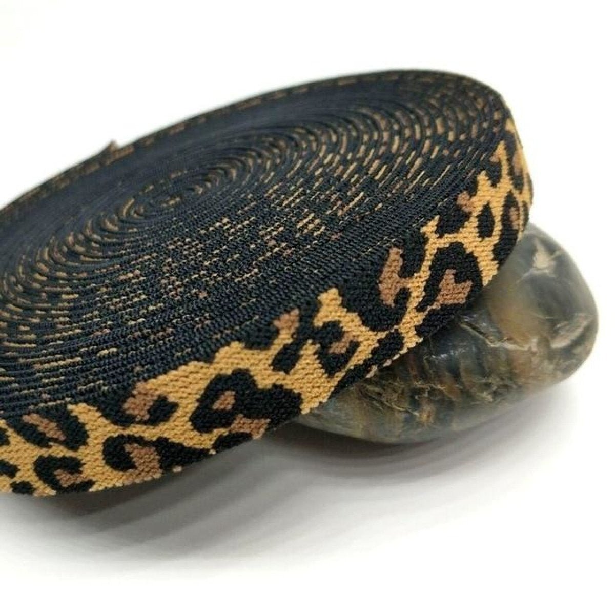 15mm Width 5Mtrs Leopard Elastic Band DIY Garment Accessories Headband Hair - - Asia Sell