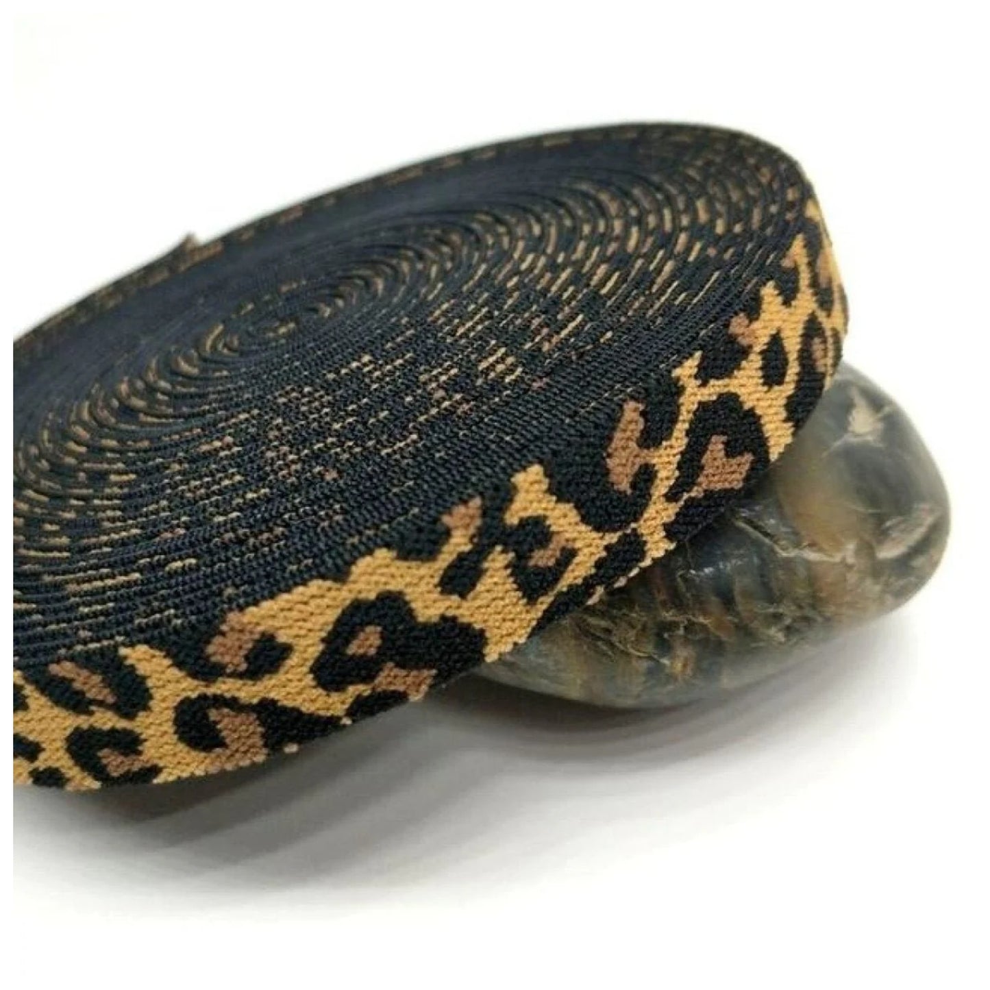 15mm Width 5Mtrs Leopard Elastic Band DIY Garment Accessories Headband Hair - - Asia Sell