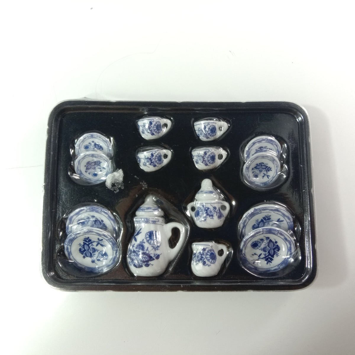 15pcs Flower Patten Porcelain Coffee Tea Cups Ceramic Tableware Scale 1/12 Miniature Figurine - - Asia Sell