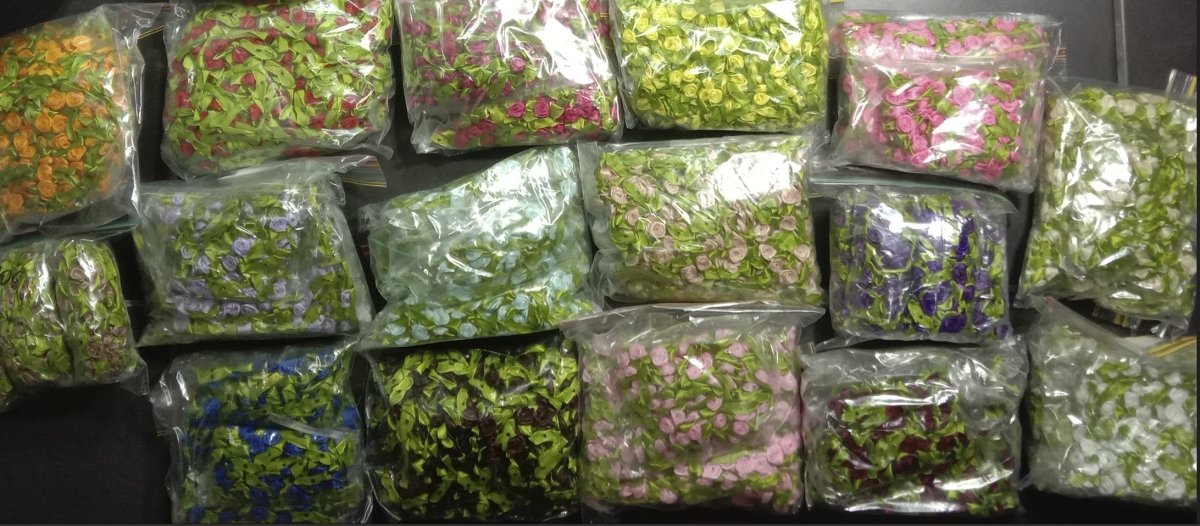 16 sets of 300pcs Artificial Flowers with Ribbons 1.5cm Bulbs - Asia Sell