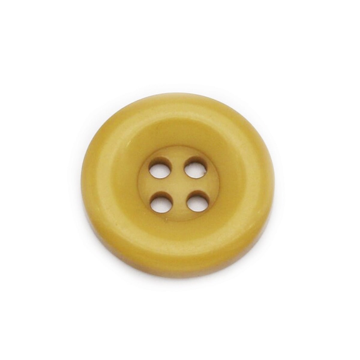 18mm Round Resin Buttons 4-Hole Sewing Colourful Button DIY Decorative - 18pcs Tan - Asia Sell