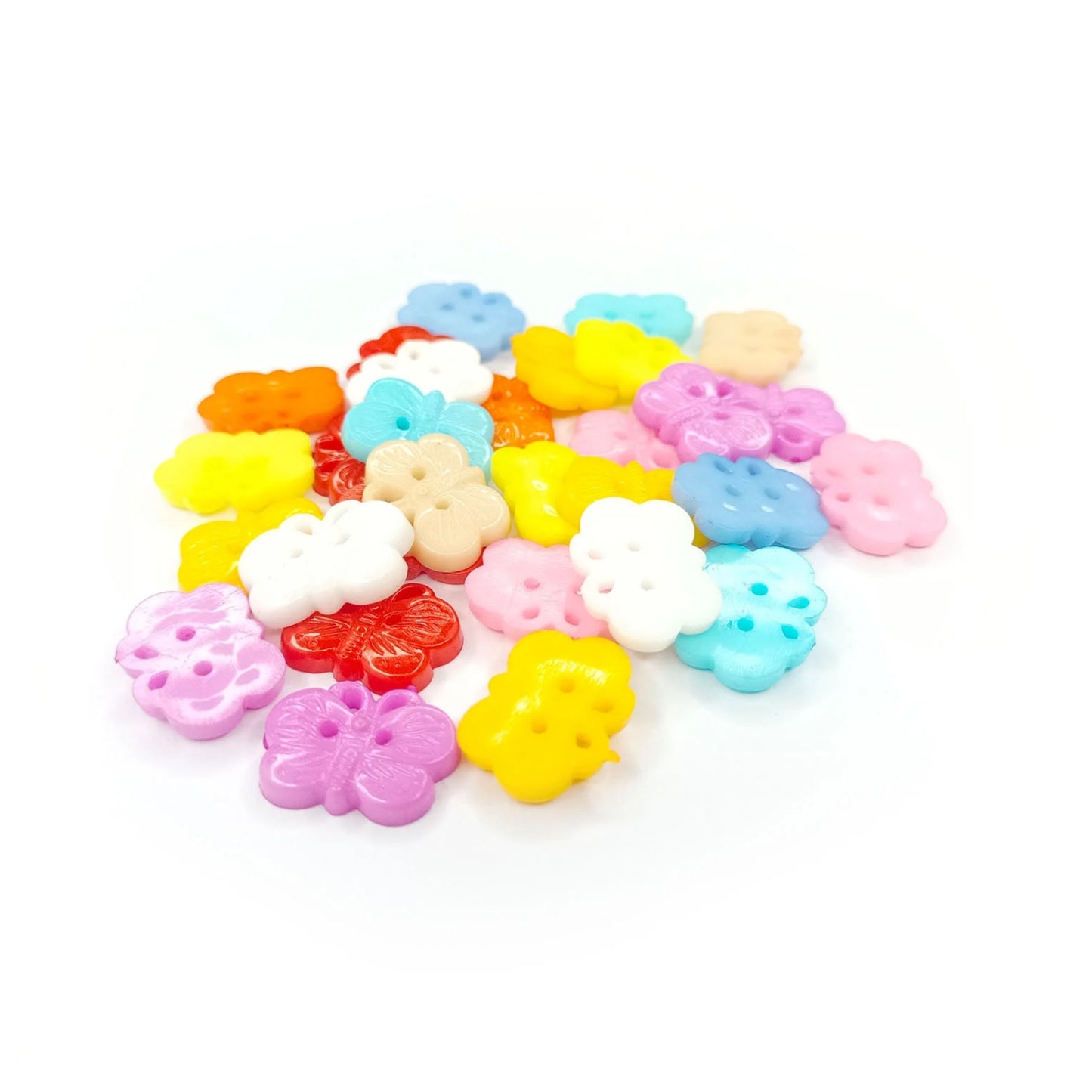 18x14mm Plastic Buttons Scrapbook Butterfly 2-Holes Sewing Crafts Sewing 50pcs - Main image | Asia Sell